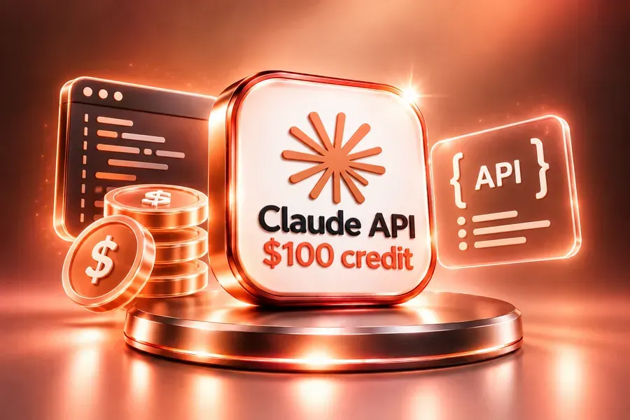 Claude API $100 credit, 30 days — Developer & API