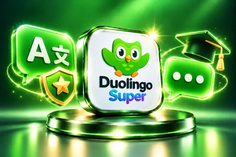Duolingo Super, 12 months — Streaming, VPN & learning